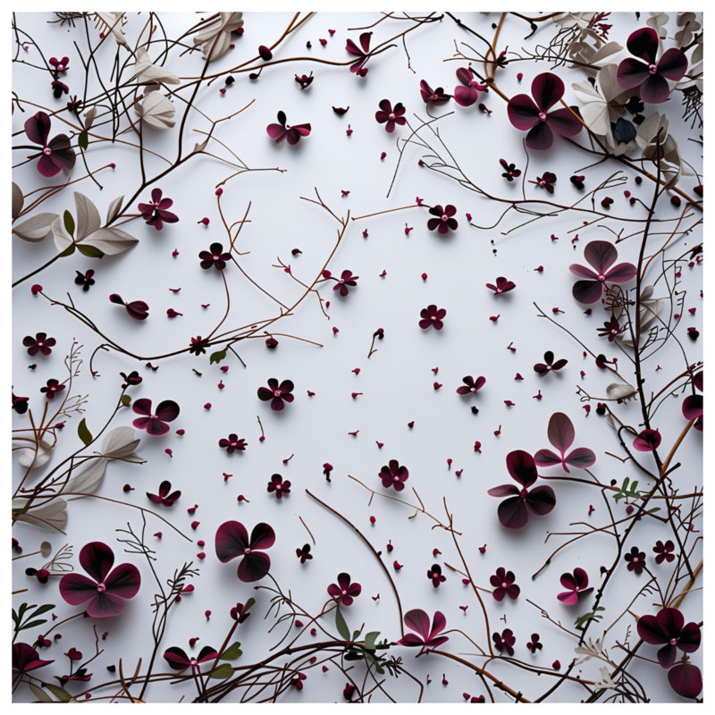 Tapis de bain floral, L 24 po x L 17 po