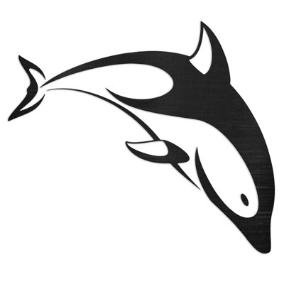 Dolphin Shaped Wall Art Decor - Natural Baltic Birch