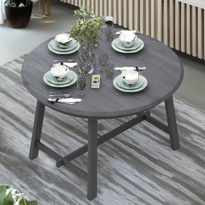 Wood Dining Table Round Extendable Dining Table For Dining Room