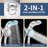 Chrome Magnetic Dual Shower Head Combo With 9 Spray Settings-122807756