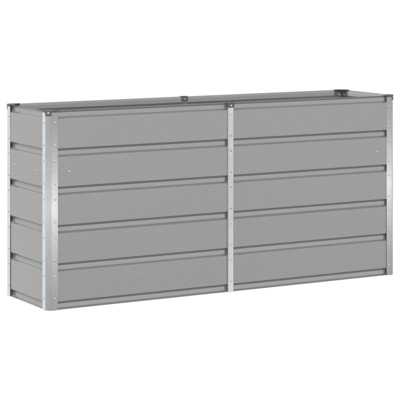  Planter 160 X 40 X 75 Cm Steel, Light Grey