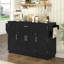 Armoire de rangement à panneaux latéraux et buffets, cuisine moderne, 54,3 po