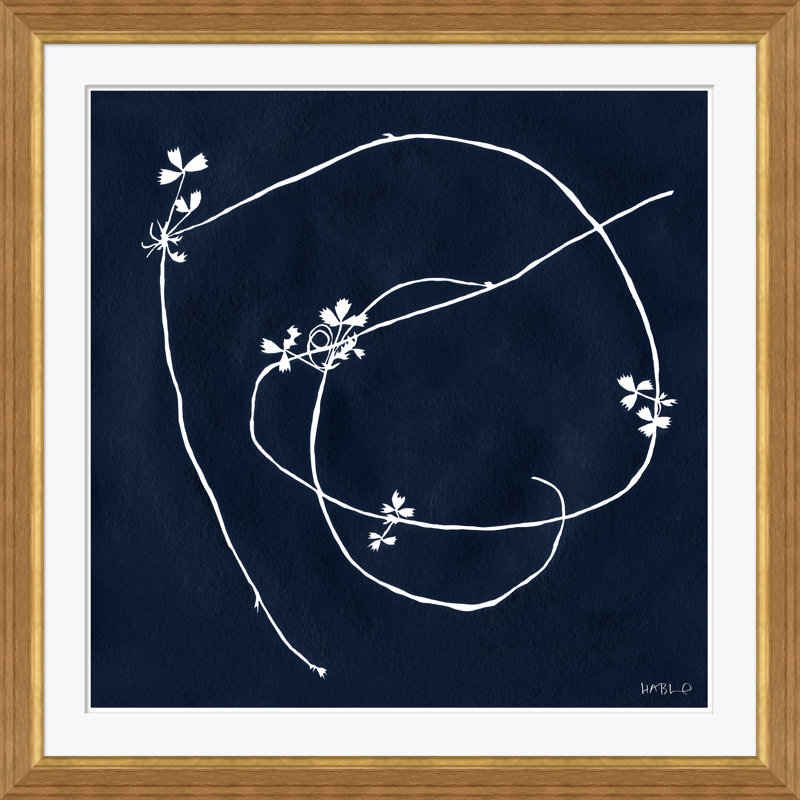 «Strawberry Vine 2» par Susan Hable - Peinture encadrée sur papier