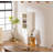 Elegant White Retro Display Shelf! Tall Cabinet with Open Shelves for Hallway/Living Room Decor - Perfect for Kitchen/Studio Storage & Showcase