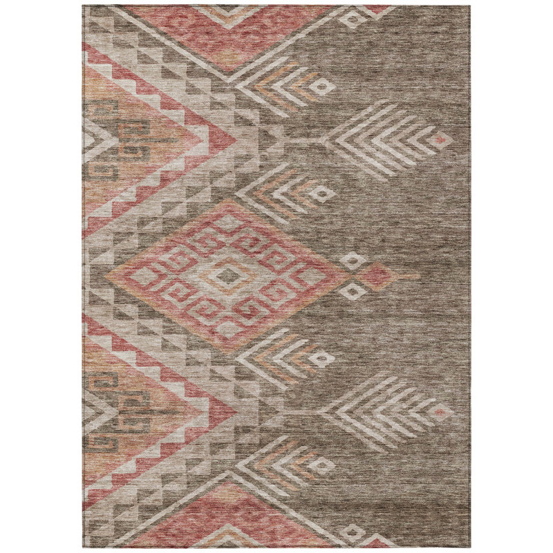 Tapis intérieur / extérieur brun Harmony , 5' x 7'6"