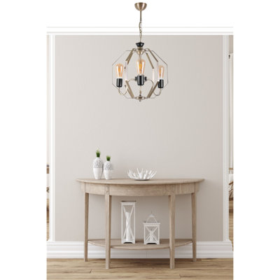 Lustre géométrique à 3 lumières Rhymer