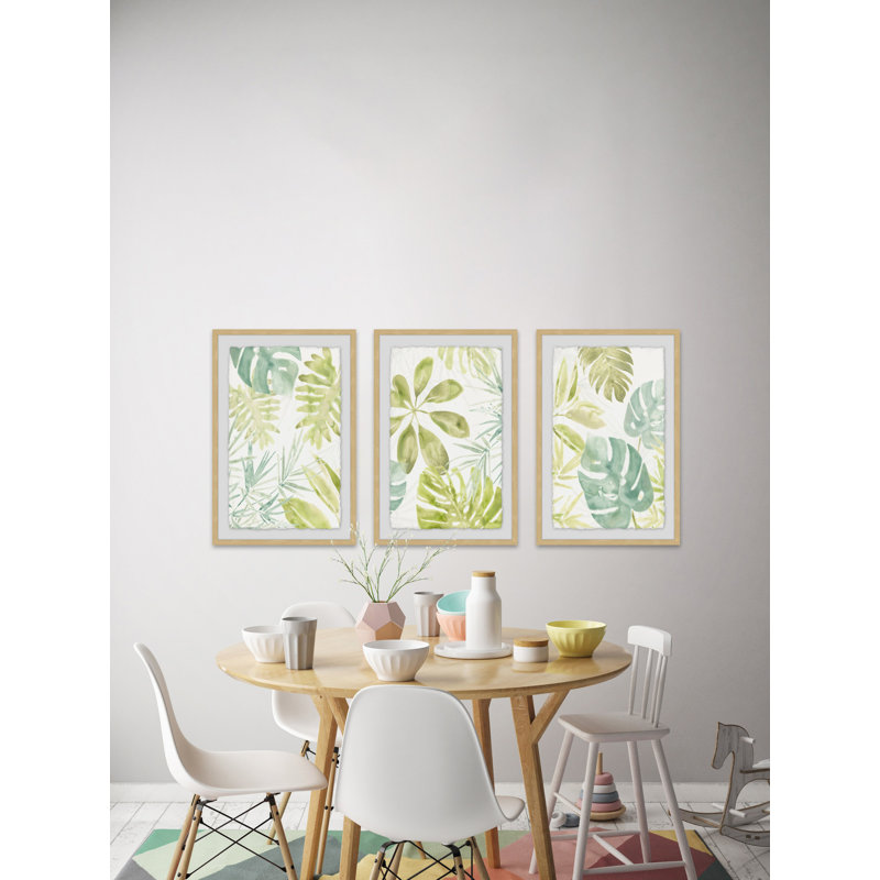 Morning Whisper Triptych - ensemble de 3 reproductions de cadres photo, H 36 po x l 24 po x L 1,5 po