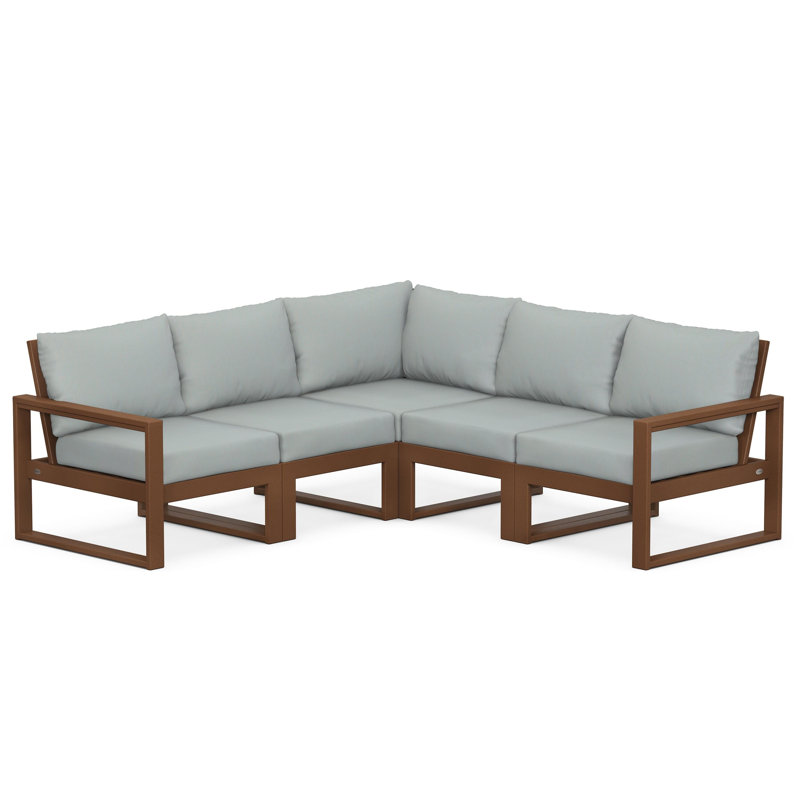 EDGE 5 - Person Seating Group with Cushions, Natural Linen, Sand