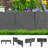 Garden Edging - 10-Piece Outdoor Decorative Flower Bed Border Set for Landscaping - 8-Foot Interlocking Stone Trim with Stakes