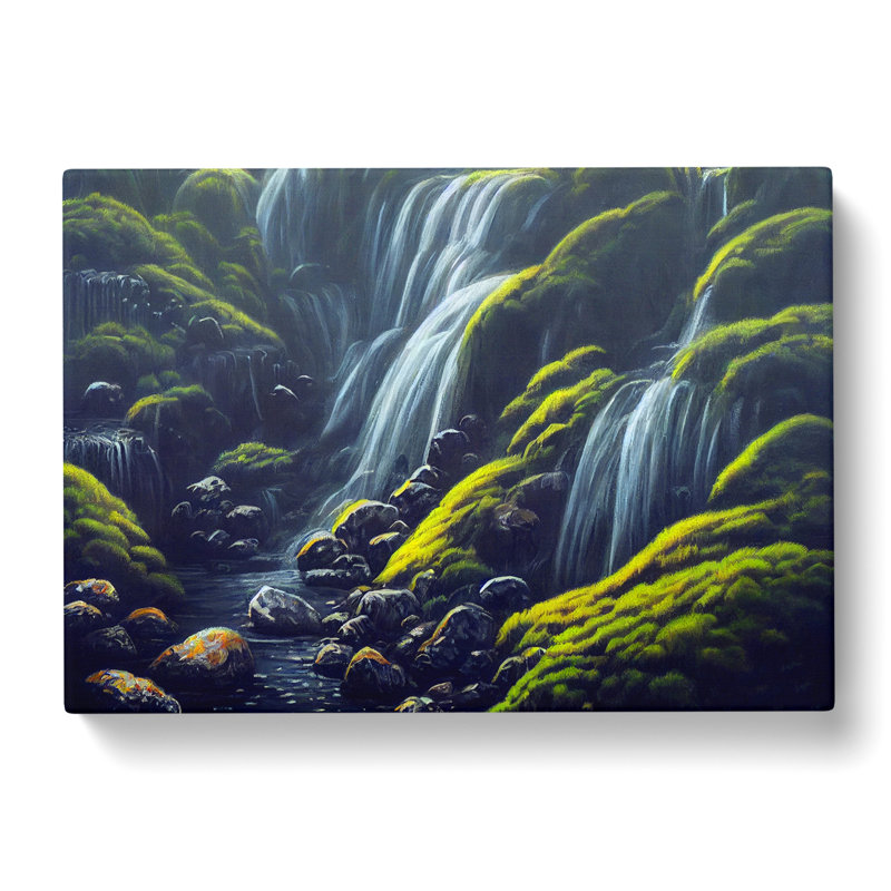 Welcoming Waterfall - Wrapped Canvas