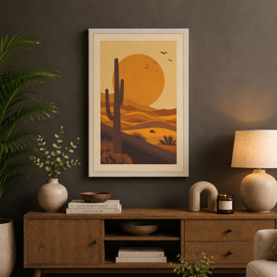 Desert Under Stars Rustic - Wrapped Canvas