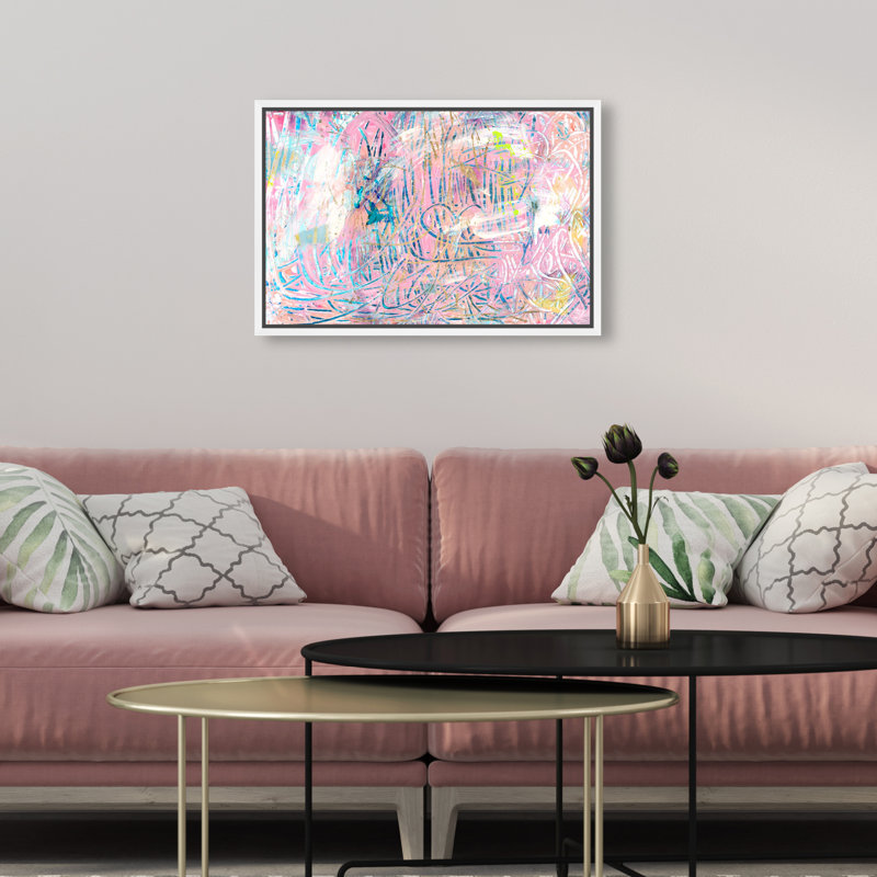 Abstrait «But I Never Quit» par Oliver Gal, reproduction d'art murale, H 10 po x l 15 po x P 1,5 po