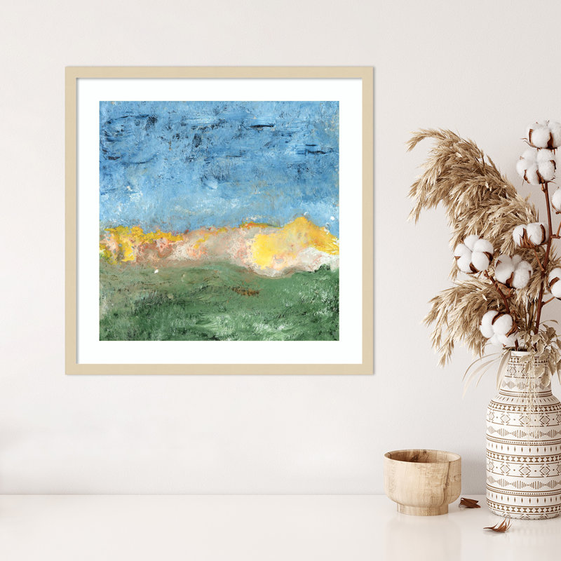 «Isle of Skye II» par Alicia Longley, reproduction d'art encadrée sur bois, H 25 po x l 25 po