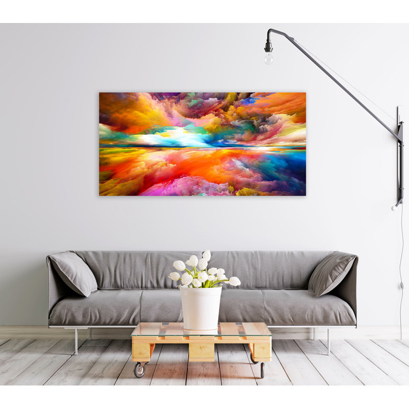 " Abstract Surreal Sunrise Creativity ", 24" H x 48" W x 1.5" D