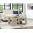 Parowan Weathered Beige Wood Abstract Coffee Table with Hidden Casters by "Ivy Bronx"
