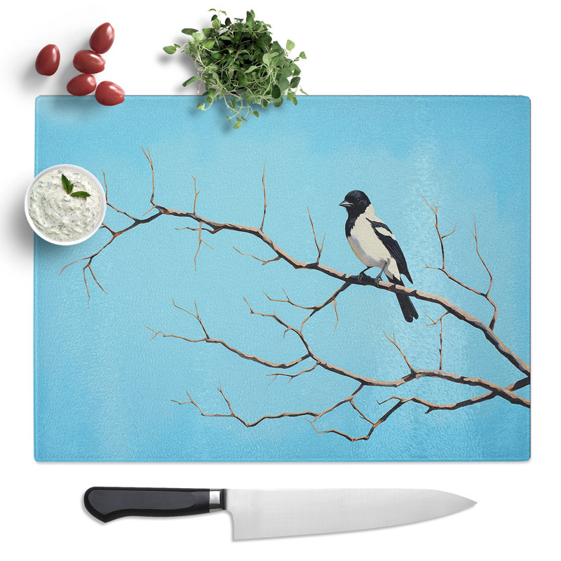Magpie Minimalism  Glass Chopping Board