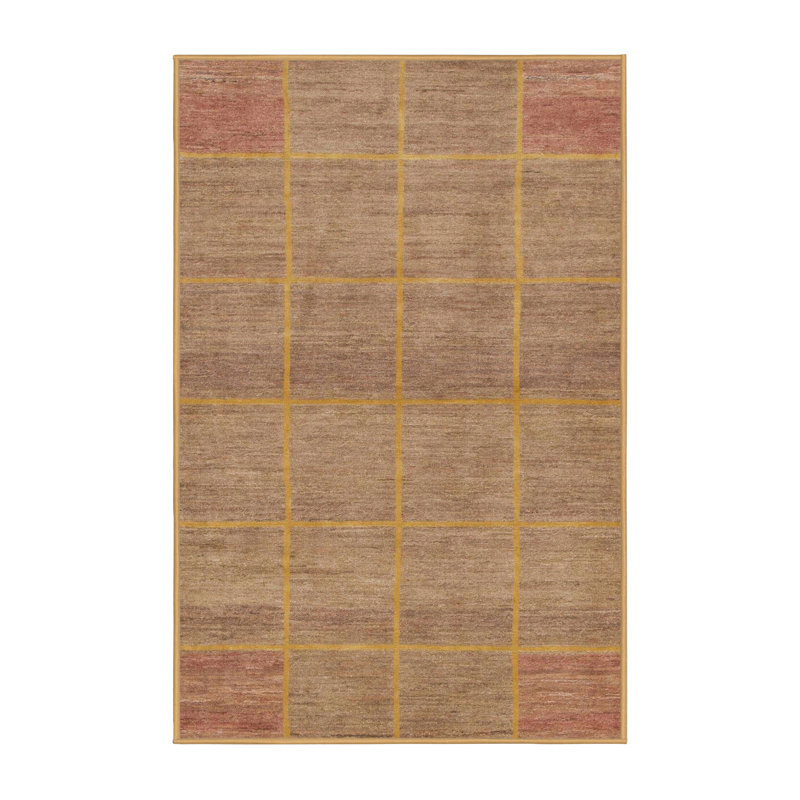 Abstract Indoor Rug, Rectangle 2' x 4'