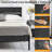 Kempst Queen Bed Frame with Wood Headboard and Footboard, Farmhouse Industrial Black Platform Bed with Under-Bed Storage, Mattress Foundation with Heavy Duty Slats Support, No Box Spring Needed, Noise Free, Easy Assembly-764581690-734330215