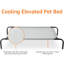 Lit pour chien surélevé Cooling avec structure en métal, moyen, 43 x 26 x 7,5 pouces, gris-1090150044-1090150045