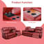 Canapé 3 places en PU et PVC-2104143120