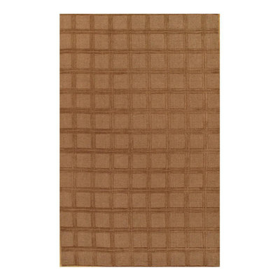Geometric Area Rug in Brown