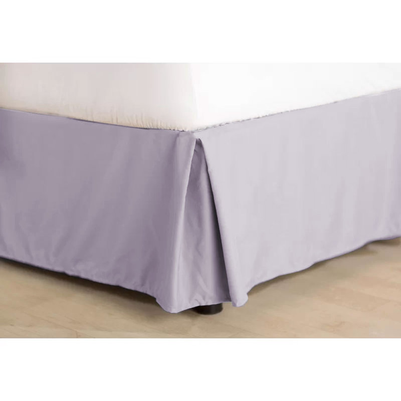 Jupe de lit en microfibre douce de 14 po Wayfair Basics® 1800 Series, Double, Lavande