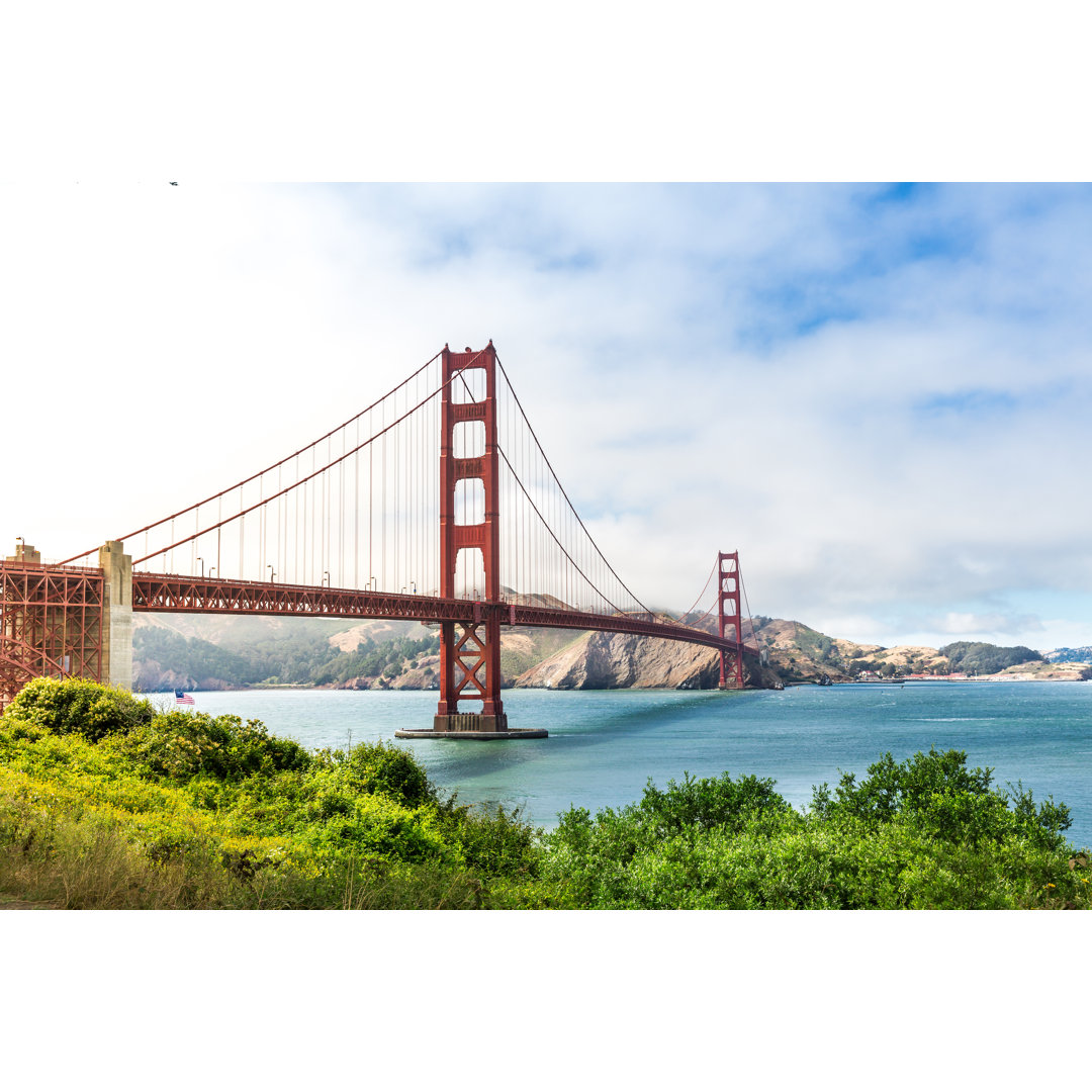 Golden Gate Bridge von Nomadsoul1 - Wrapped Canvas Fotografie