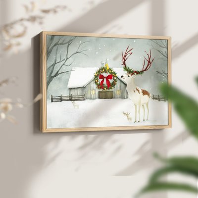 Chirstmas Art-CDLVI -Framed Print - Restickable