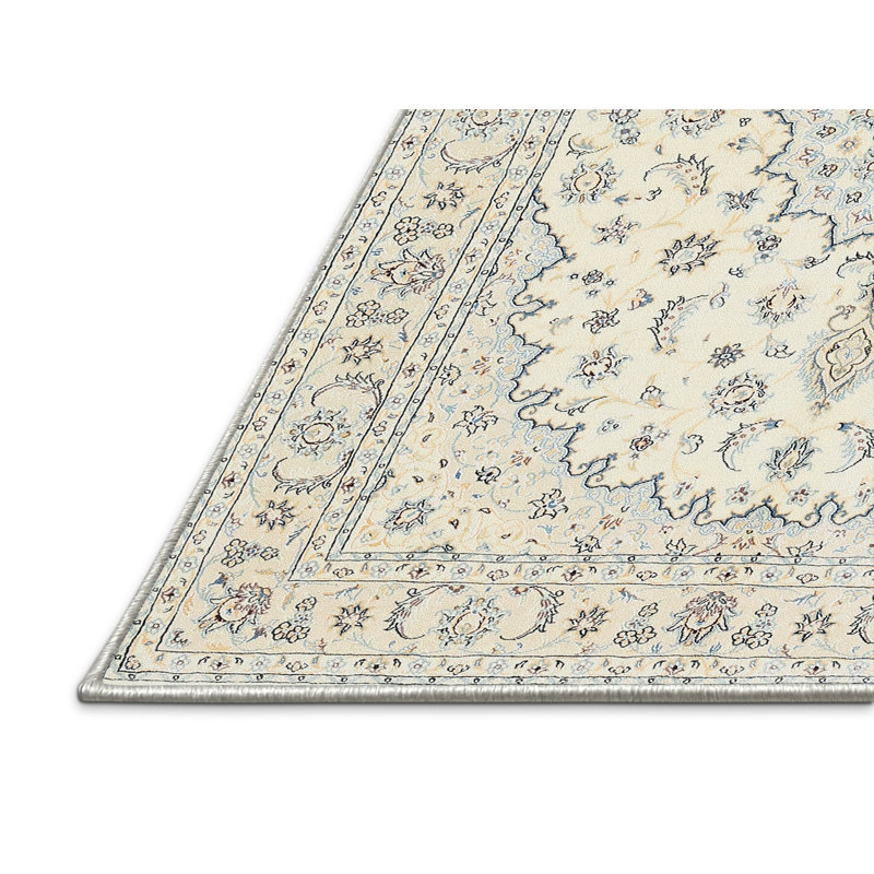 Tapis oriental ivoire / brun clair, Rectangle 8 pi x 10 pi