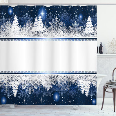 Ensemble de rideau de douche + crochets