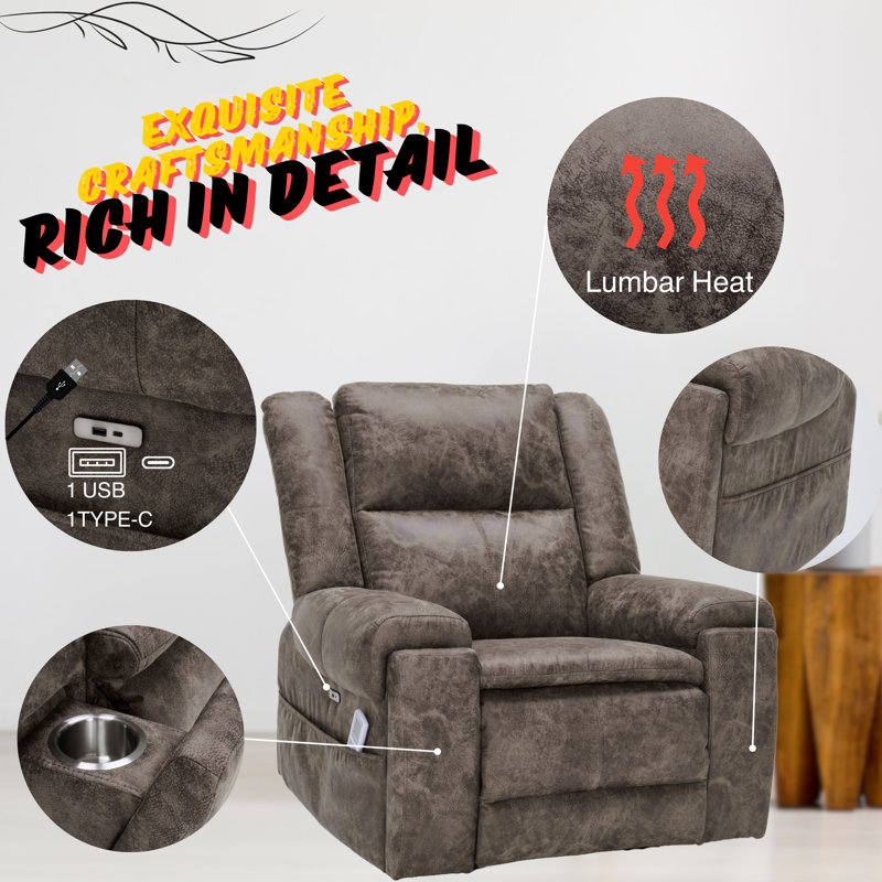 Fauteuil inclinable électrique Power Position Assist, Brun