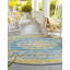 Tapis bleu intérieur / extérieur bleu Cahuita-2120489559