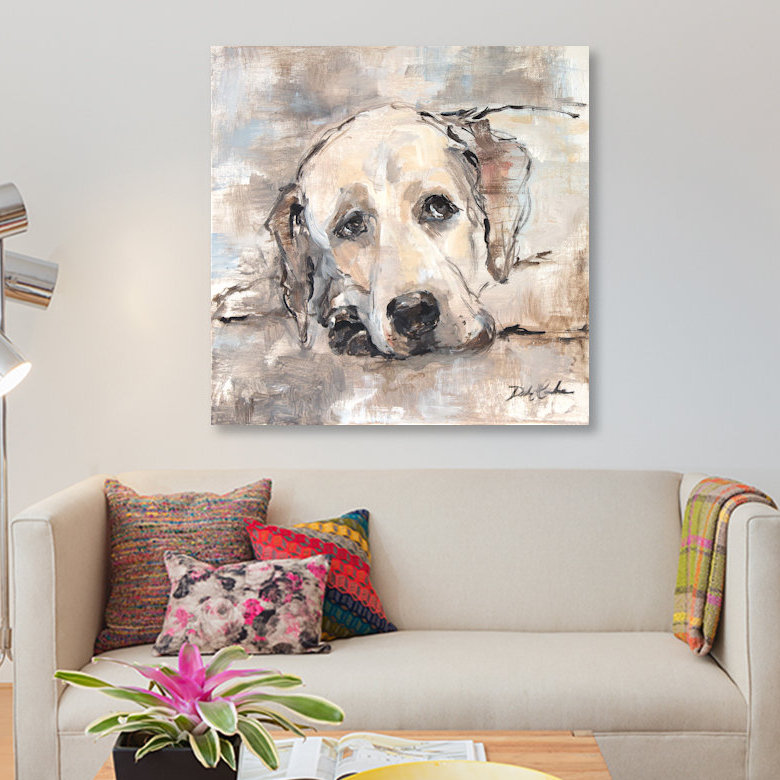 « lazy daze », reproduction sur toile, H 12 po x l 12 po x P 0,75 po, Toile tendue, Pas de tapis