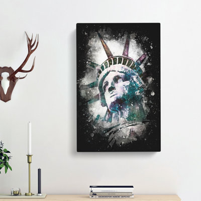 Statue Of Liberty - Wrapped Canvas Painting