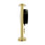 Acctim Welwyn Pendulum Mantel Clock Quartz Polished Metal & Glass Luminous Hands Floating Effect Gold