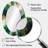 Green And Gold Liquid Magic I - Green Modern Oval Wall Mirror-579771379