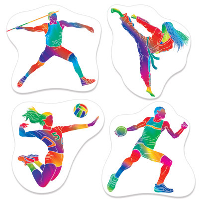  - Découpes pour sports d'été - 12 ½ po à 14 ½ po - 12 pièces