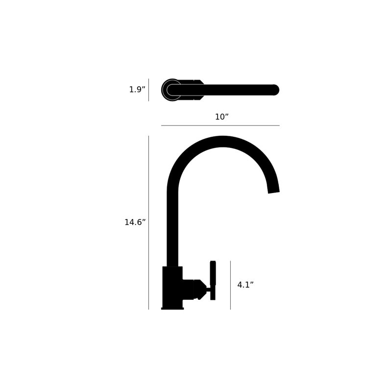 Kitchen Faucet / Mixer / Linear , Brass