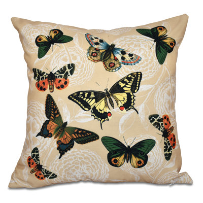 Botanical Blooms Outdoor Reversible Throw Pillow