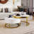 Round Nesting Coffee Table With Drawers