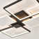 Modern Rectangular Elegant Dimmable Led Ceiling Light With Remote Control