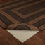 Tapis noir / brun clair à motif géométrique tressé Anzla