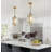 1-Light Brass Mini Crystal Pendant Light with Crystal Shade with Adjustable Chain for Kitchen Island-613119398-627230281