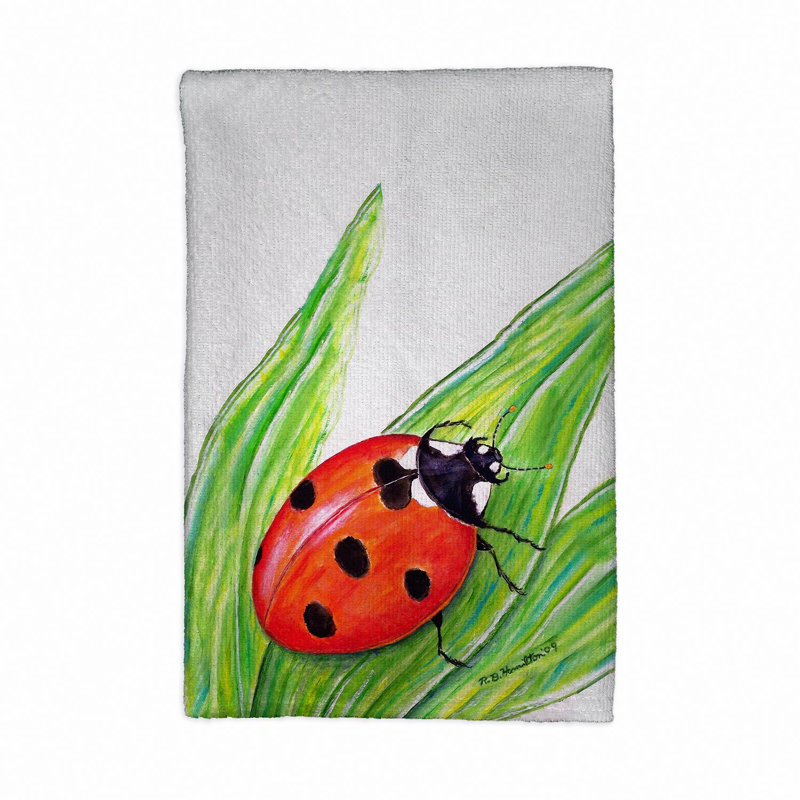 Serviette de thé coccinelle