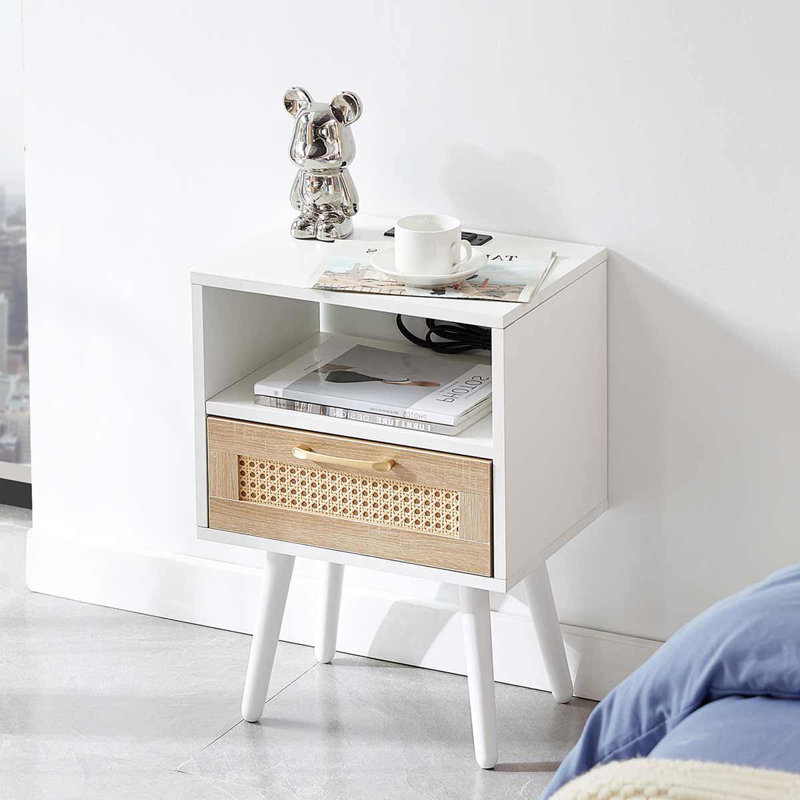 Turon 15.75'' W Nightstand, White