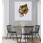 Japanese Tiger Spirit Traditional Cat Tiger Wall Art Print 1 Piece Wrapped Canvas Wall Art-1981455783