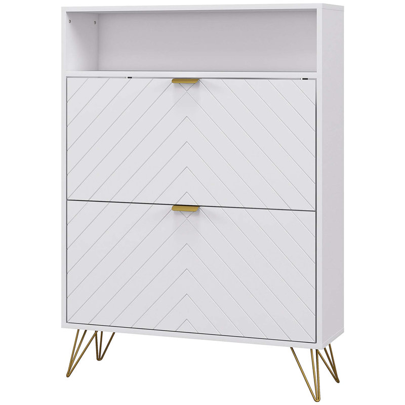12 Pair Flip Down Shoe Storage
