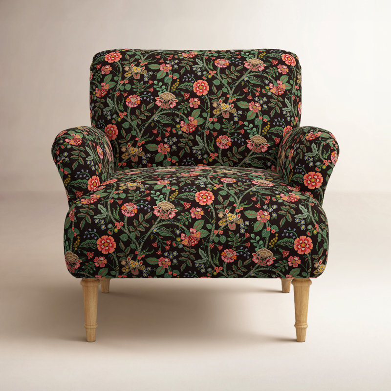 Bristol Armchair In Gracie Cocoa, Gracie Cocoa, Natural