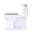 TOTO Ultramax One-Piece Round 1.28 GPF Universal Height Toilet with Right-Hand Trip Lever, CEFIONTECT and SS113 SoftClose Seat, Cotton White - MS603113CEFRG#01-1874607311-1874607306