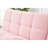Pink Bed Futon With Stable Metal Gold Legs And Cozy Fabric - 71" Convertible, Space Saving Idea In Strong Chic-1770534722